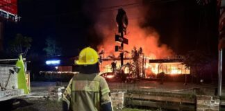 Incendio consumió restaurante Brasas Steak House en Llanogrande Incendio Brasas Steak House - Alcaldía de Rionegro