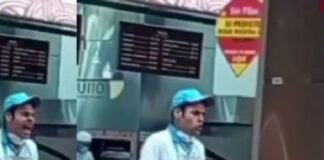 Frisby responde ante crisis emocional de empleado en centro comercial de Ibagué Empleado de Frisby - Captura de video