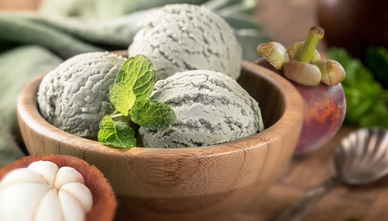 Helado de mangostino - Foto de Caribean Exotics